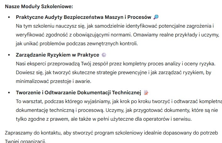 Moduły szkoleniowe