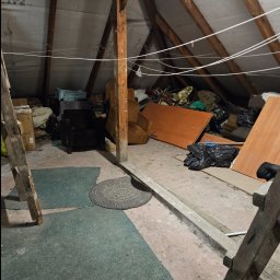 Opróżnianie strychów + wynoszenie 😁 przed 