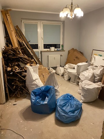 Wynoszenie gruzu efekt PRZED