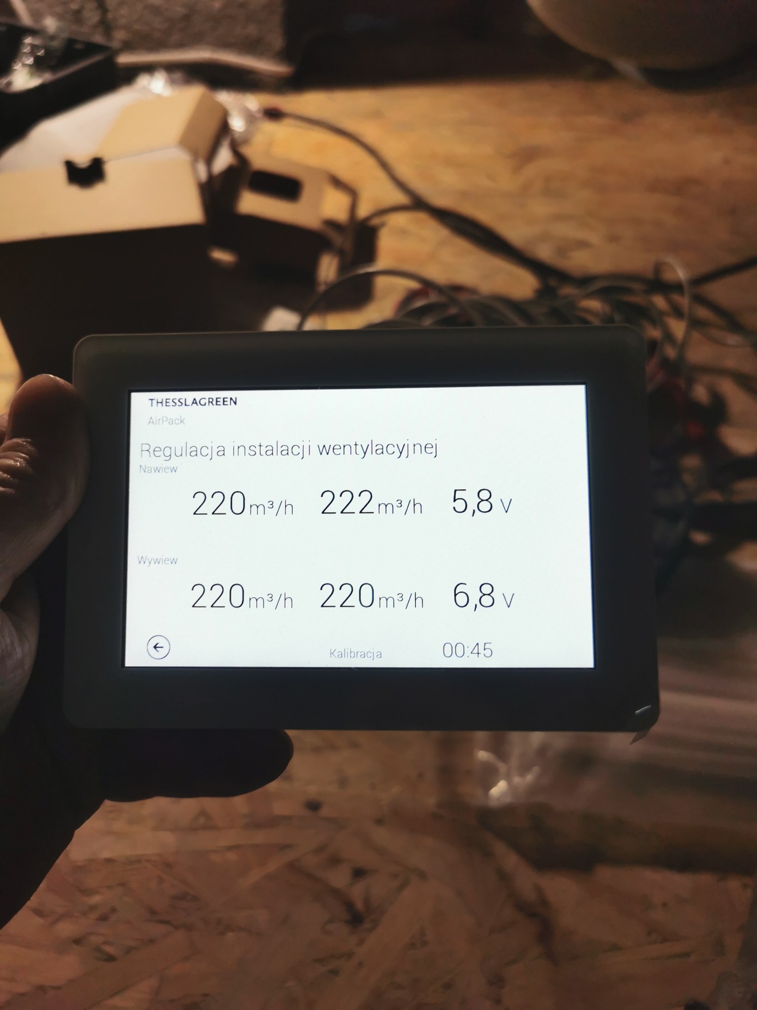 Nastawy i regulacje wentylacji z pomiarami