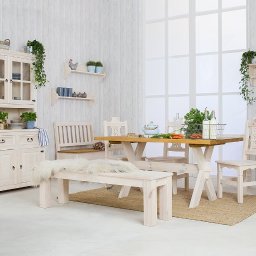 Meble bielone do jadalni