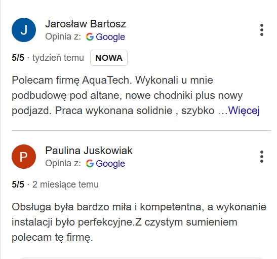 Opinie klientów