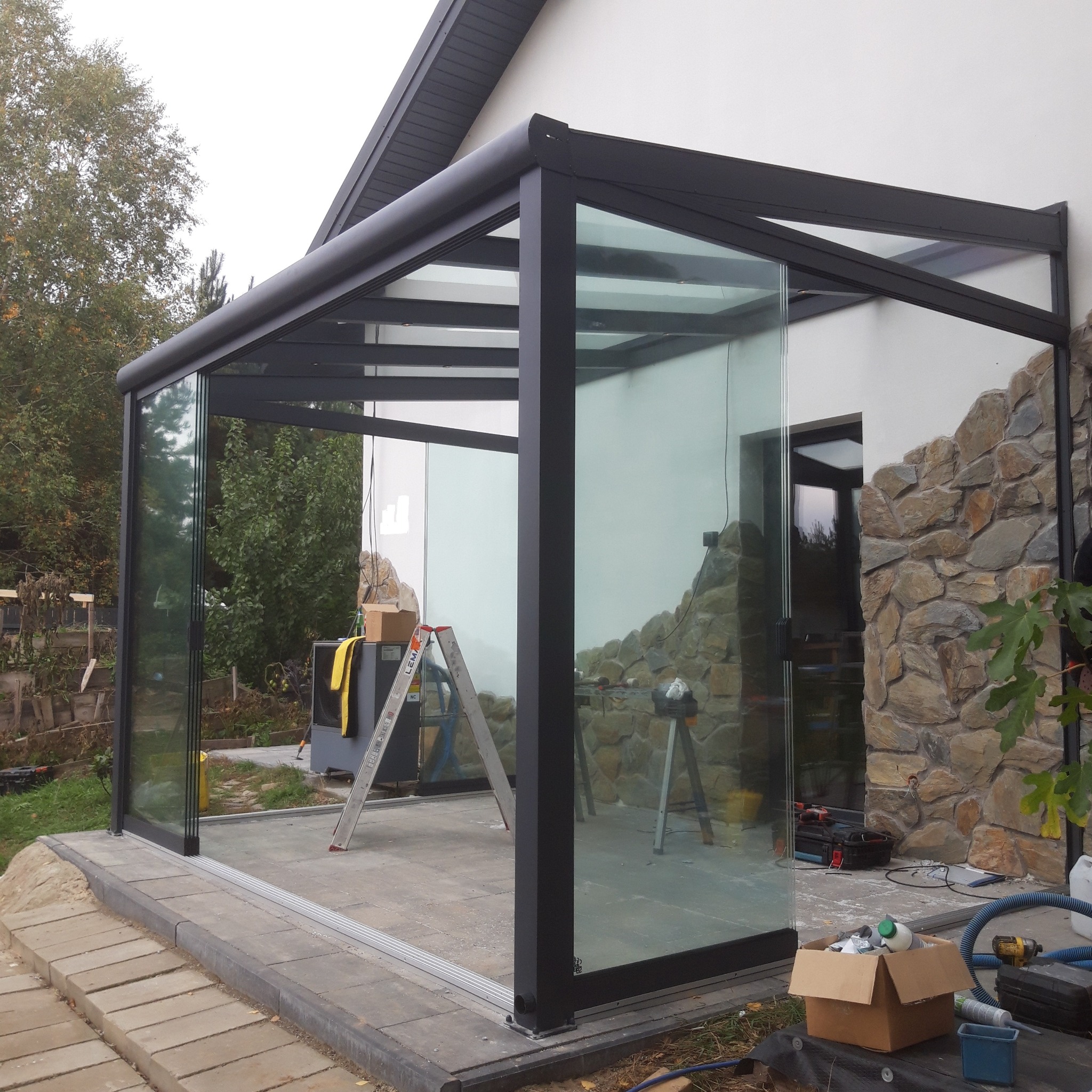 ogród szklany wysoki