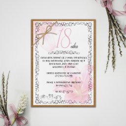 Zaproszenie na osiemnastkę 