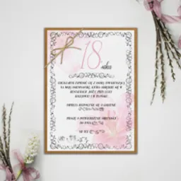 Zaproszenie na osiemnastkę