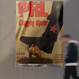 Plakat spektaklu „PRL”