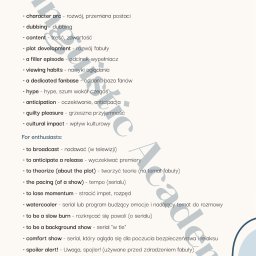 LINGUISTIC ACADEMY SANDRA RYNDAK - Materiały pokazowe. Przygotowanie do lekcji z kursu konwersacyjnego.