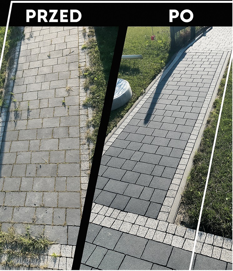 Przed myciem i po myciu