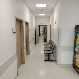 Szkoła Toruń.
Poprawki gładzi, malowanie + zabezpieczenie lakierem bezbarwnym, wymiana kasetonów, naprawa / uzupełnienie/ dodanie elementów identyfikacji obiektu.