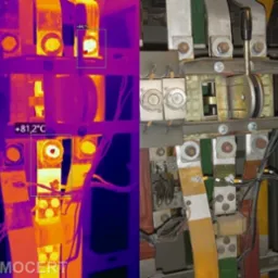 Wadliwy zacisk szynoprzewodu w rozdzielnicy