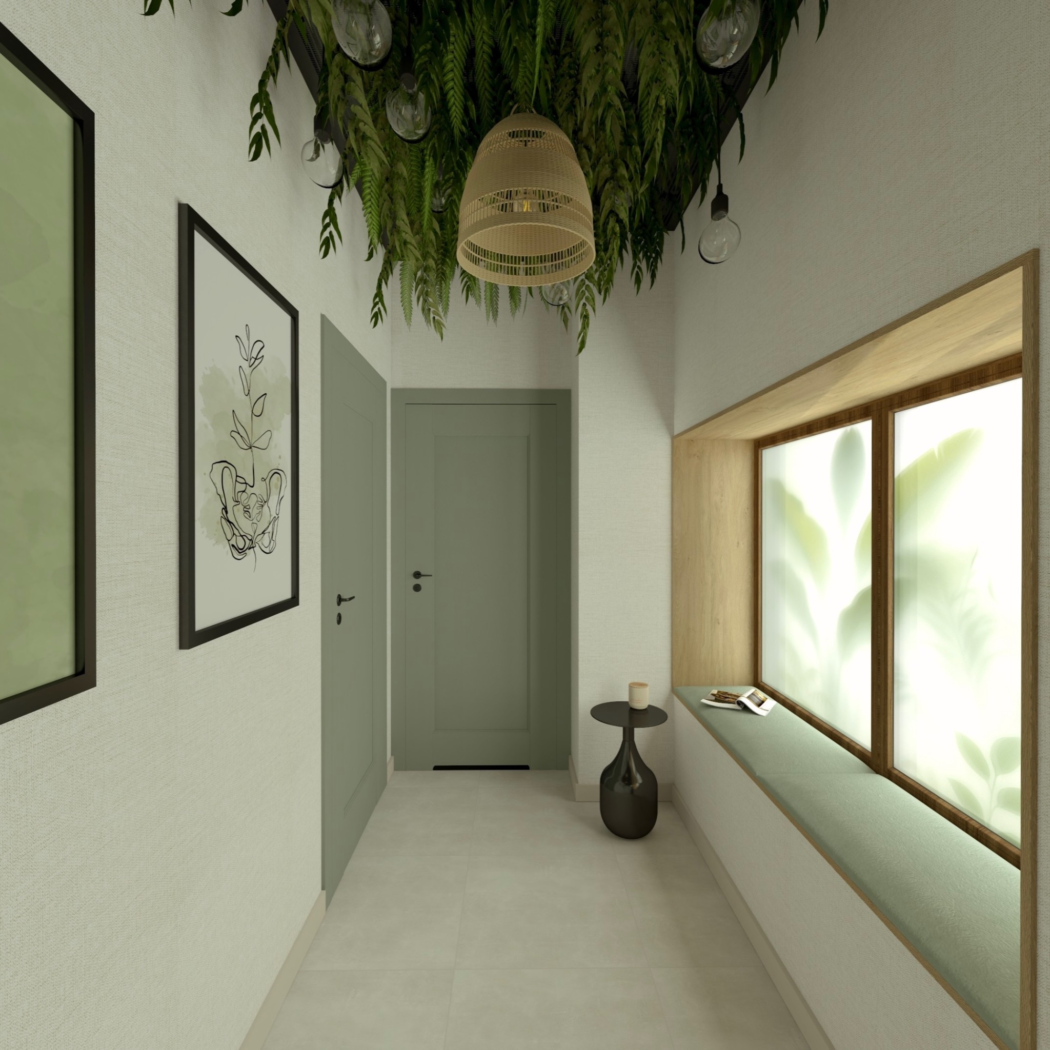 Koncepcja poczekalni w gabinecie fizjoterapii