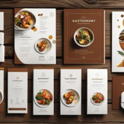 menu, podkładki pod talerze