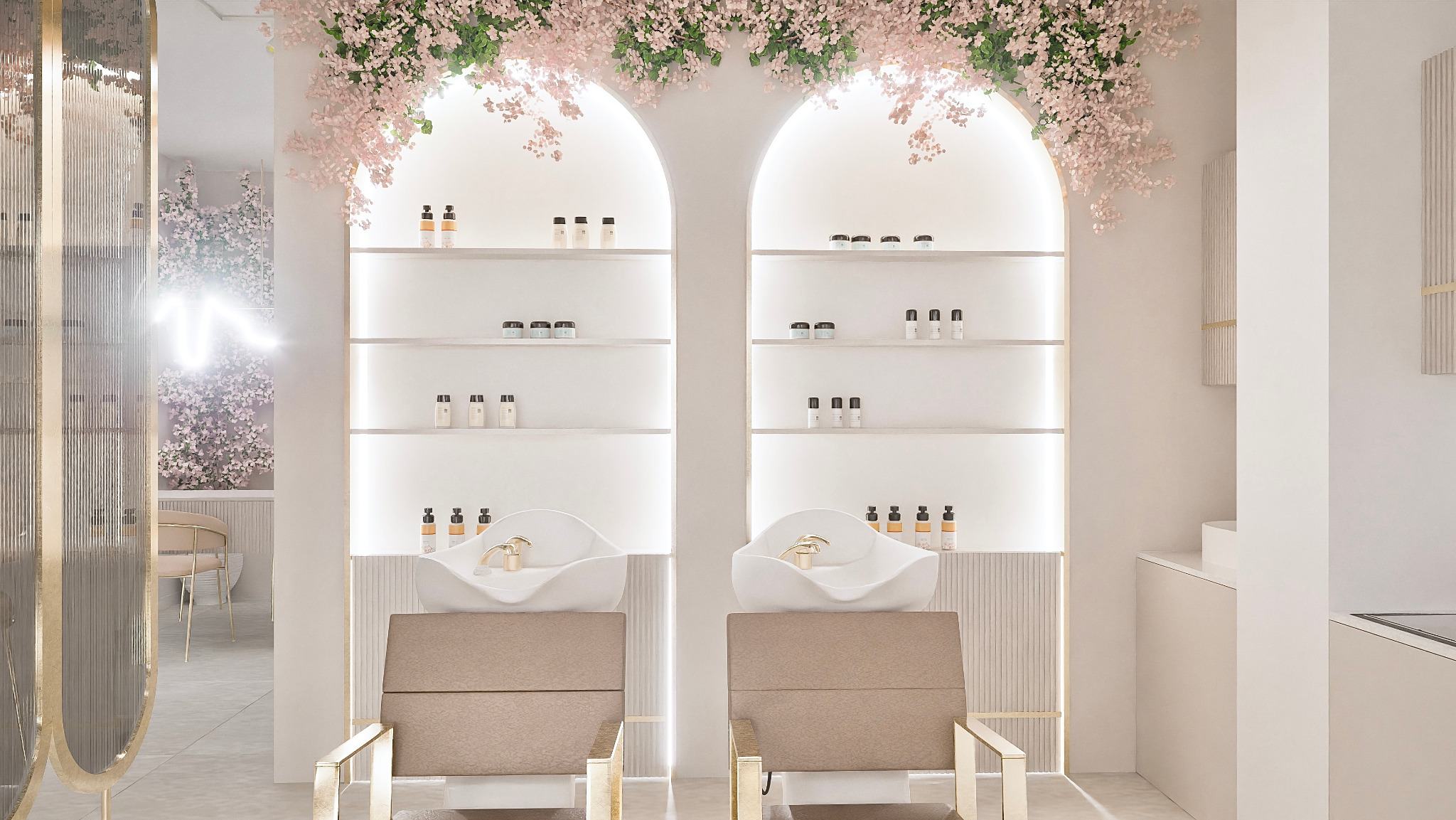 Projekt salonu kosmetyczno-fryzjeskiego