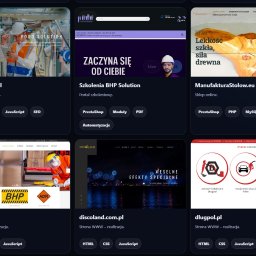 Muu Pasz Joanna Łukasik - Prezentacja stron WWW: bhpsolution.pl z pracownikiem BHP, bbpracy.pl z szkoleniami BHP, discoland.com.pl z efektami specjalnymi, dlugpol.pl z wyborem oddziału.