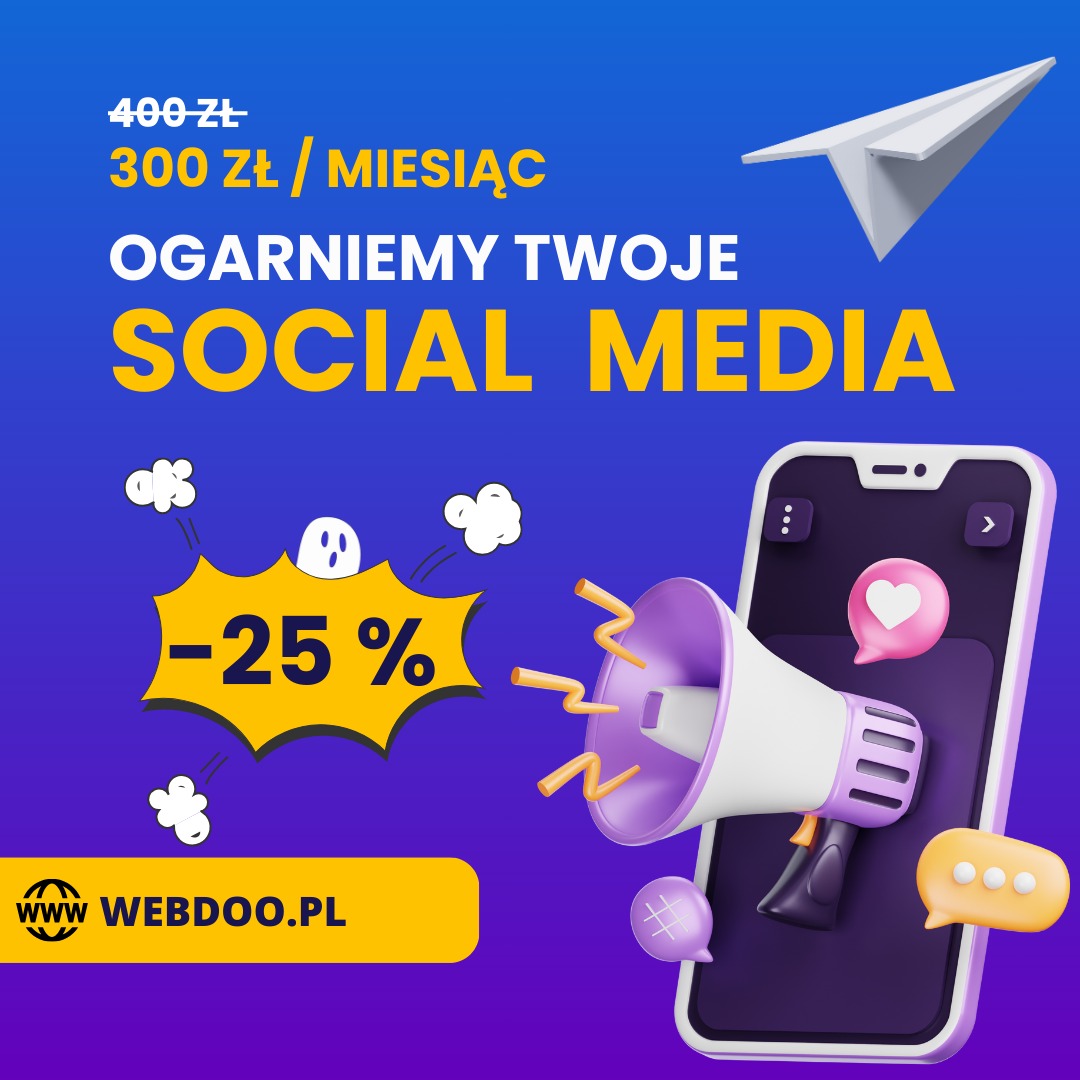 Promocja dla firm z Rabki-Zdroju w ramach programu mkarta! Żniżka 25% na obsługę social media.