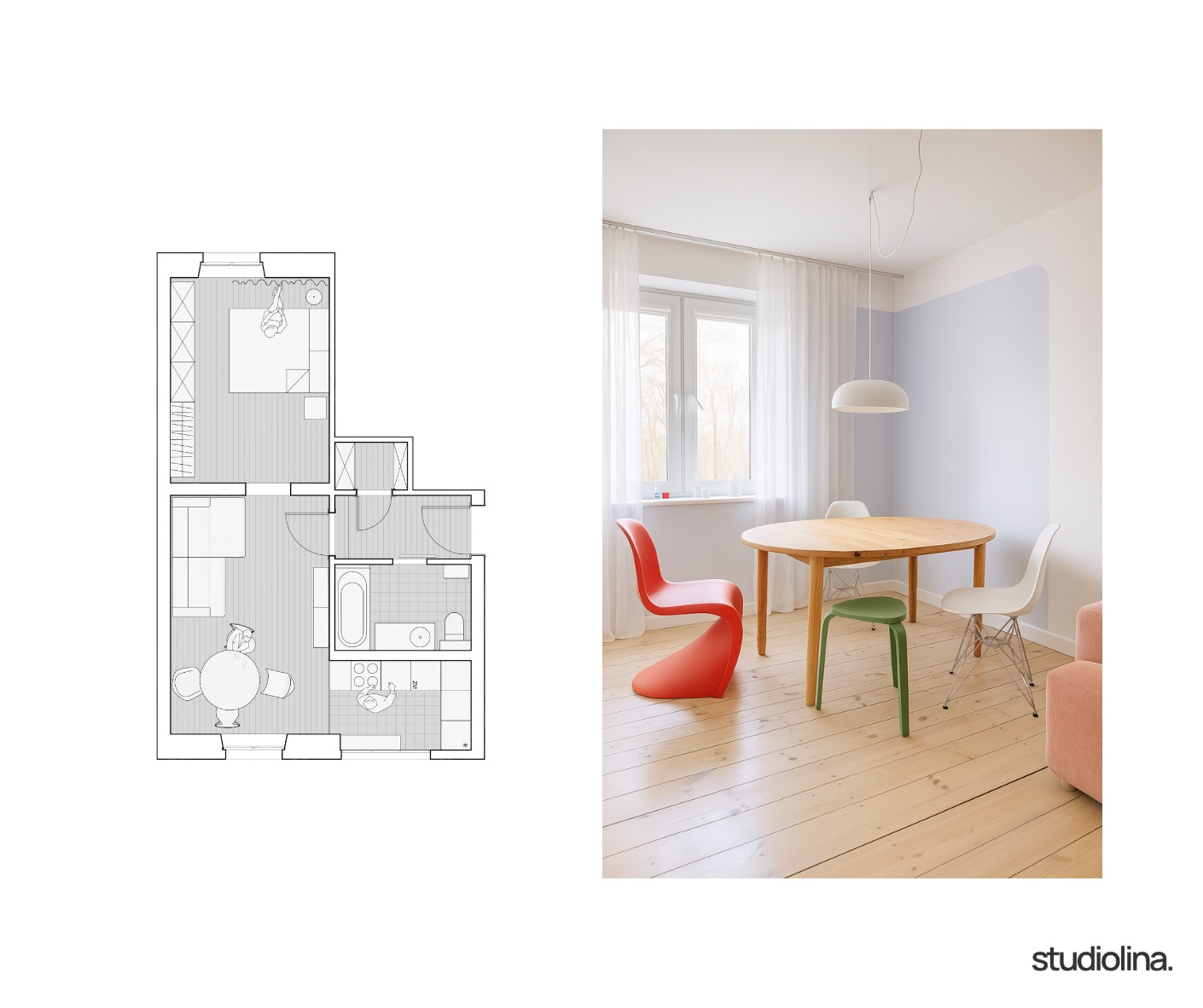 Kompleksowy projekt mieszkania we Wrocławiu