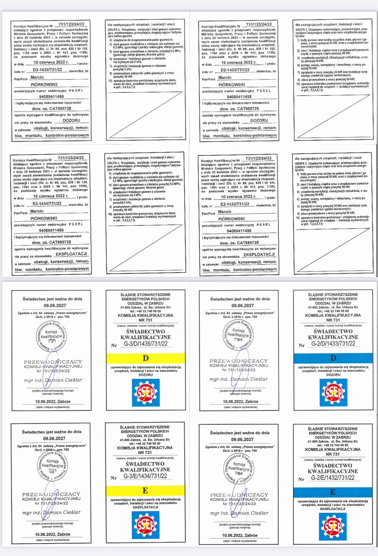 ✅ Posiadamy odpowiednie kwalifikacje i uprawnienia do pracy przy tego typu instalacjach.