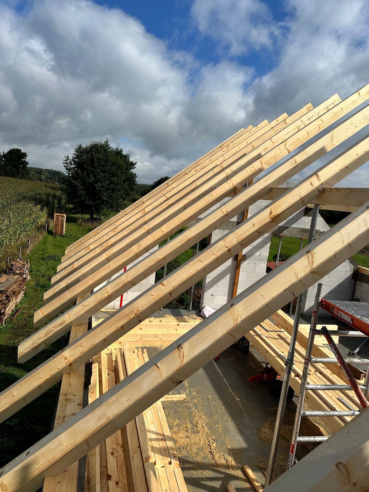 Wykonanie konstrukcji dachu