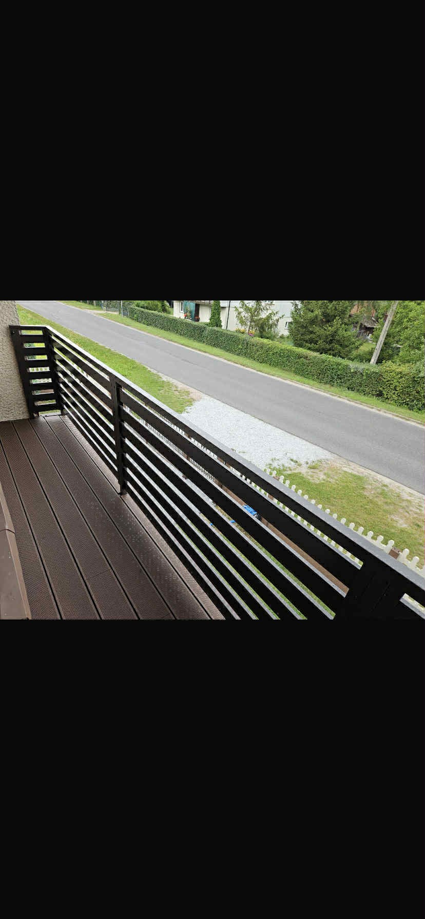 Barierka panelowa, 5,20m długości. Jednoczęściowa.