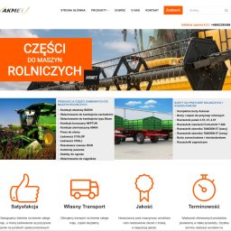Realizacja strony internetowej dla producenta części rolniczych.
