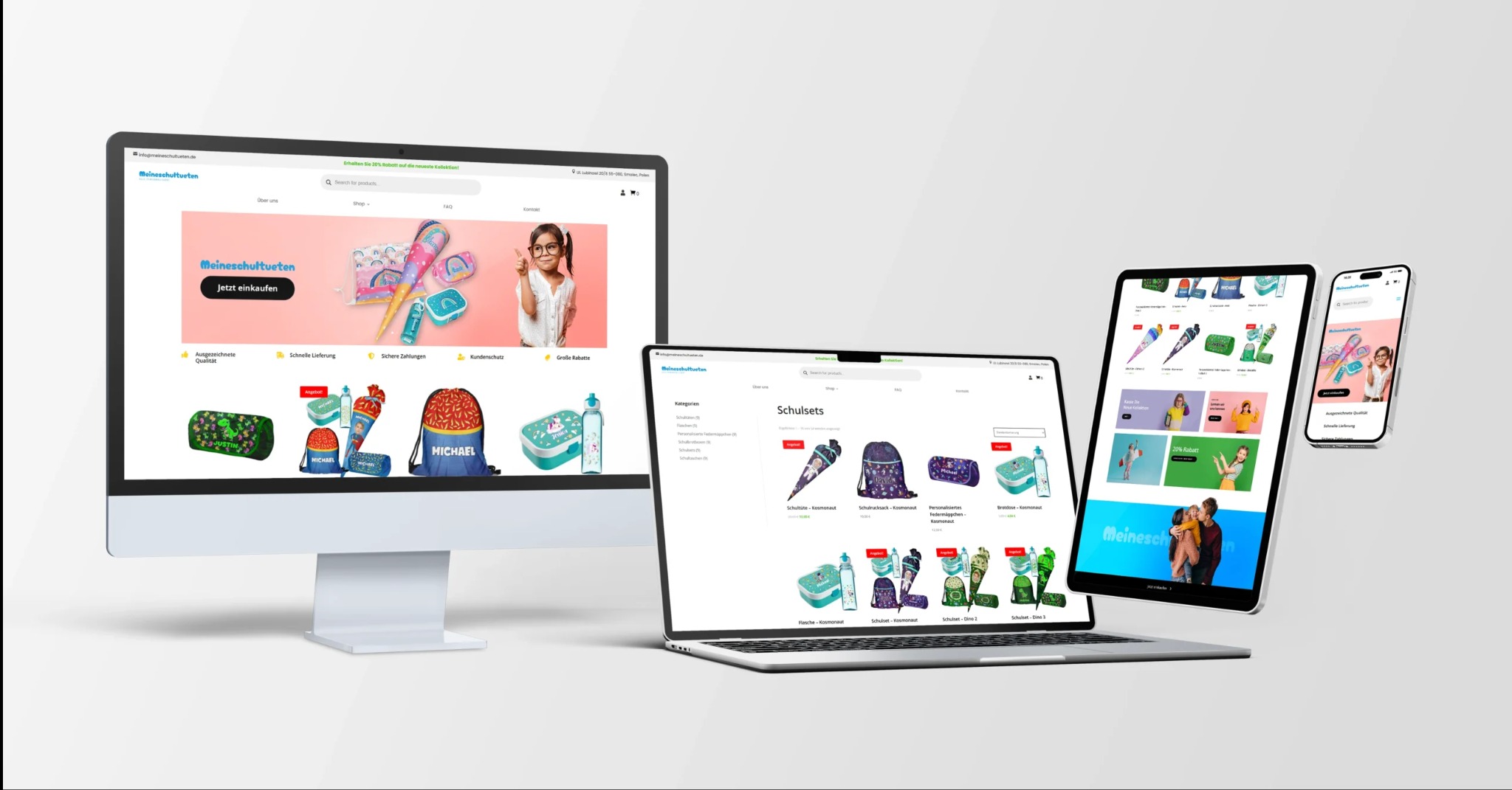 Meineschultueten – E-Commerce Design & Branding