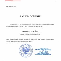 Tłumacz przysięgły Legionowo 2