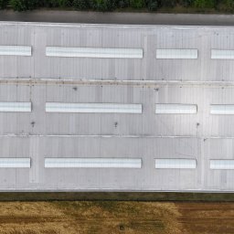 Dach po serwisie na hali multistal