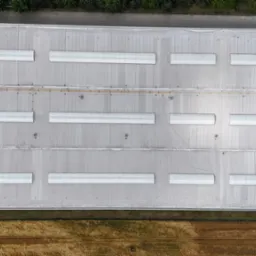 Dach po serwisie na hali multistal