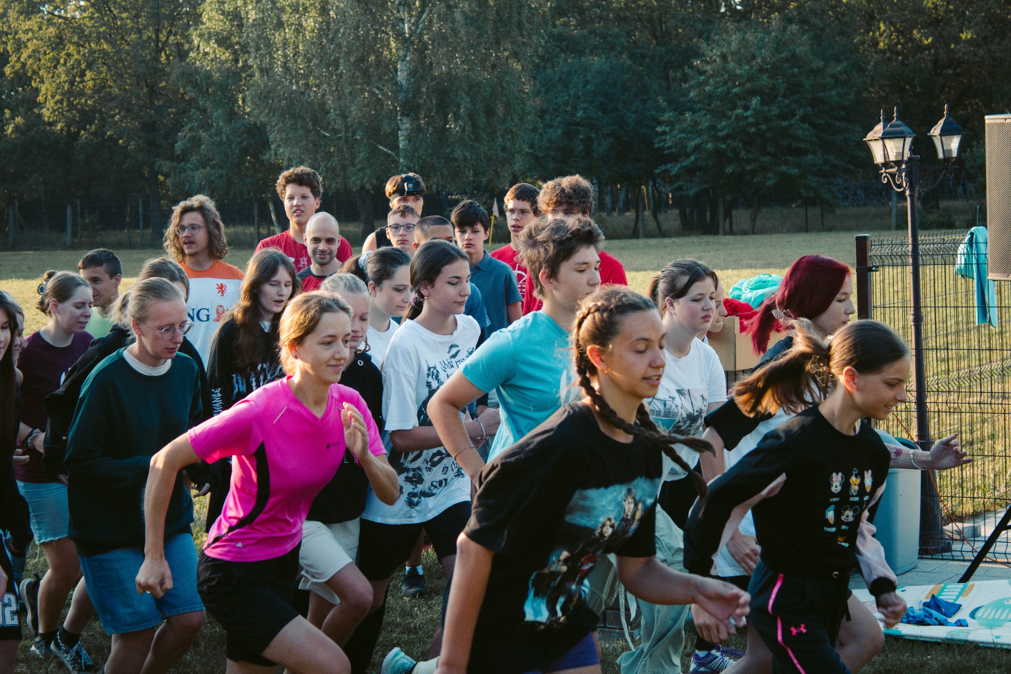 Dla chętnych, poranny bieg z możliwością zdobycia punktów dla swojej drużyny.