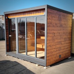 LIFT PACK SPÓŁKA CYWILNA WOJCIECH WADOWSKI, ADRIAN CHMIELARCZYK - Sauna z przedsionkiem o wymiarach 330x240x240cm