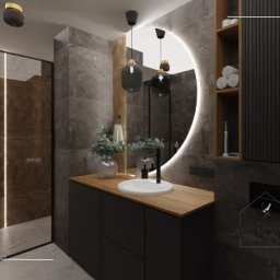 projekt:WOJTKOWSKA - Projekt łazienki z płytek z marketu budowlanego