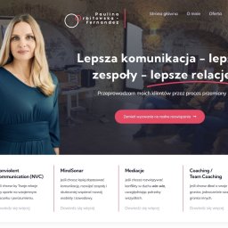 Strona stworzona na potrzeby Pauliny Orbitowskiej-Fernandez zajmującej się komunikacją, NVC oraz eduScrumem.