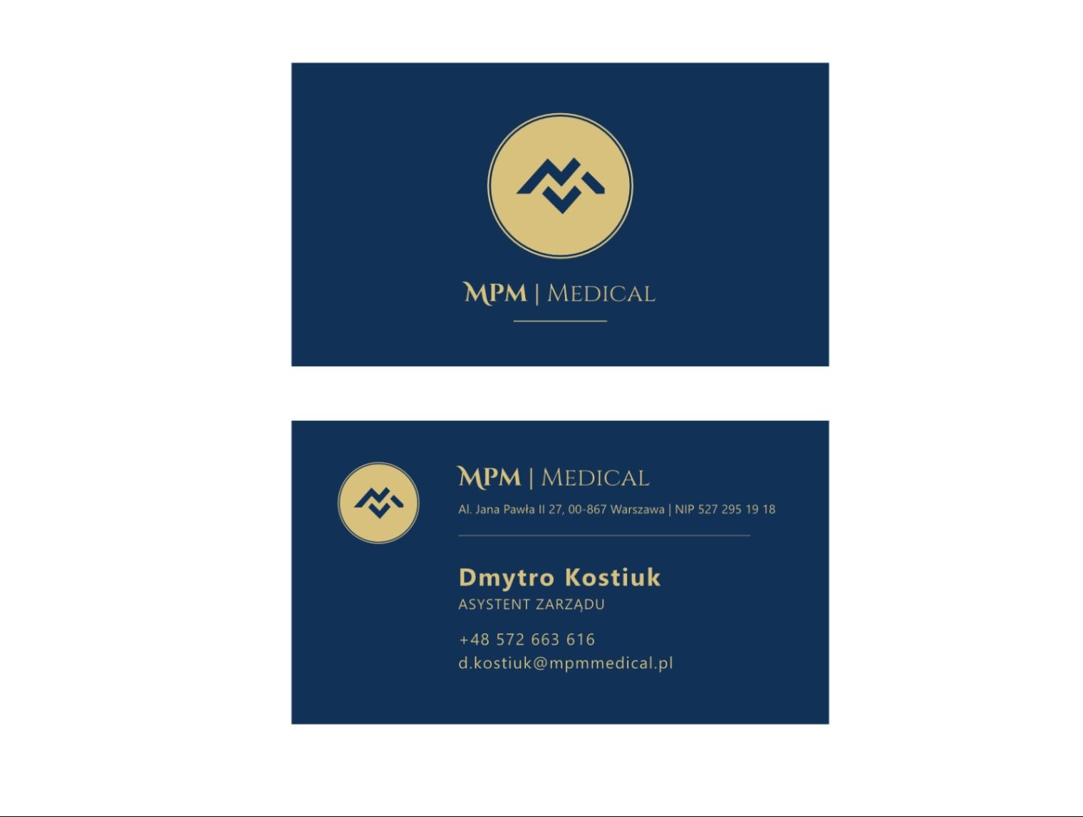 Projekt wizytówek, logotypu i innych materiałów promocyjnych.