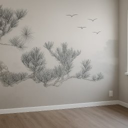 Fototapeta winylowa na ścianie w bloku