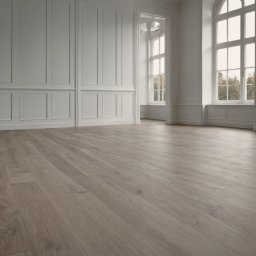 Układanie paneli w dużym salonie