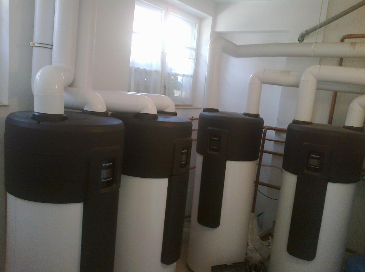 Pompy ciepła Buderus Bosch do podgrzewania ciepłej wody