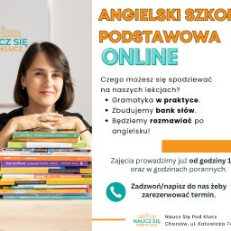 ONLINE: Pomożemy nadrobić zaległości i poczuć się pewniej w szkole. Oferujemy także lekcje dla bardziej zaawansowanych uczniów, którzy chcą poszerzać swoją wiedzę i rozwijać język w praktyce. 