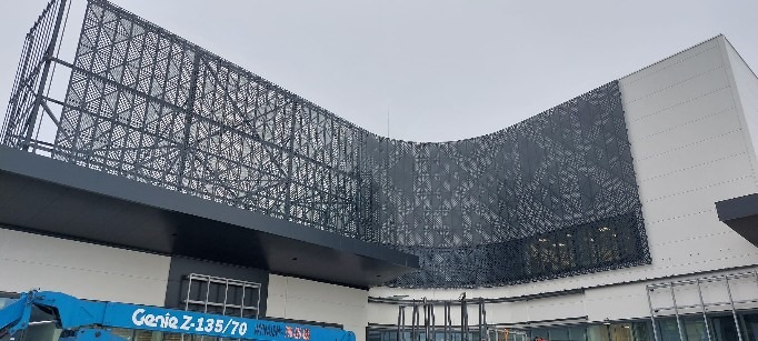 zabudowa ażurowa galerii handlowej Koszalin