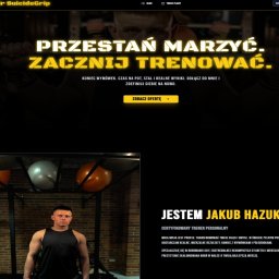 Strona internetowa dla trenera personalnego.