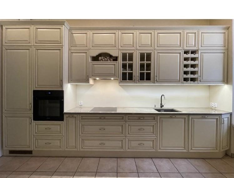 Fronty drewniane +patyna, blat konglomerat kwarcowy