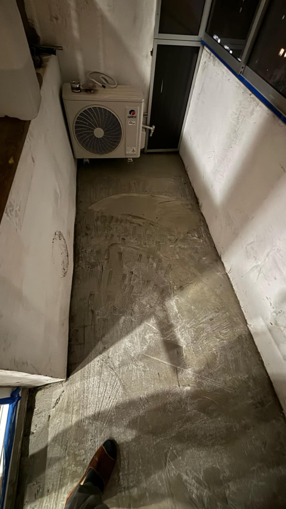 Balkon przed remontem.