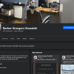 Przykład realizacji social media barbera Grzegorza Kowalskiego.