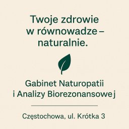 Gabinet Naturopatii i Analizy Biorezonansowej 
Odzyskaj równowagę i energię dzięki holistycznemu podejściu!
https://www.panakeja.pl/o-firmie 