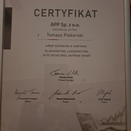 Certyfikat szkoleniowy