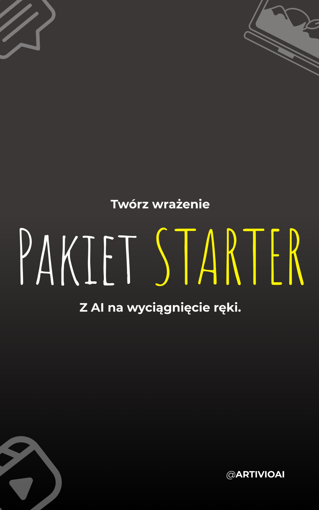 Jedna z grafik przedstawiająca produkt mojej marki - ArtivioAI