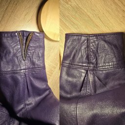 Usunięcie suwaków oraz skracanie rękawów (prawdziwa skóra)