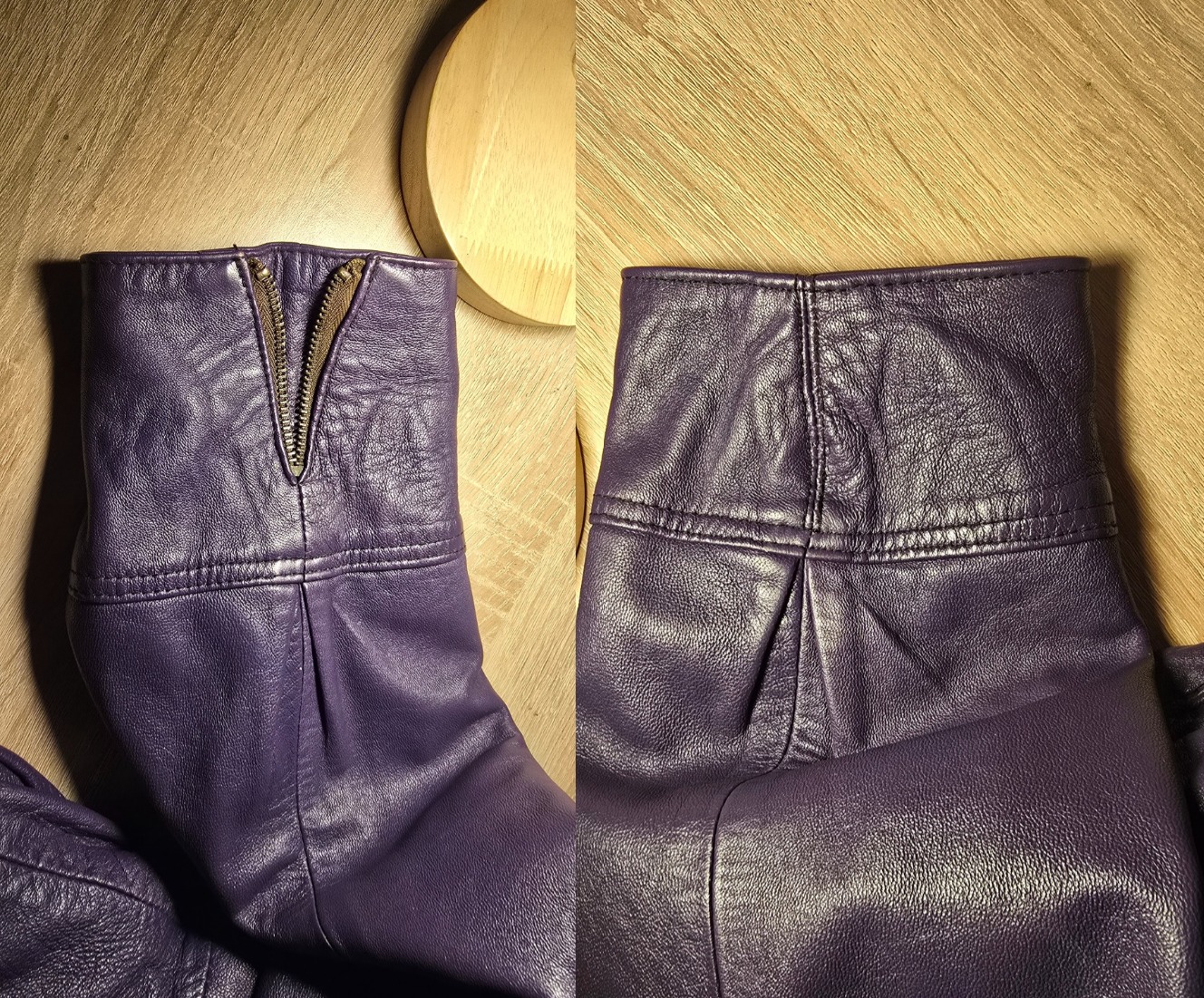 Usunięcie suwaków oraz skracanie rękawów (prawdziwa skóra)