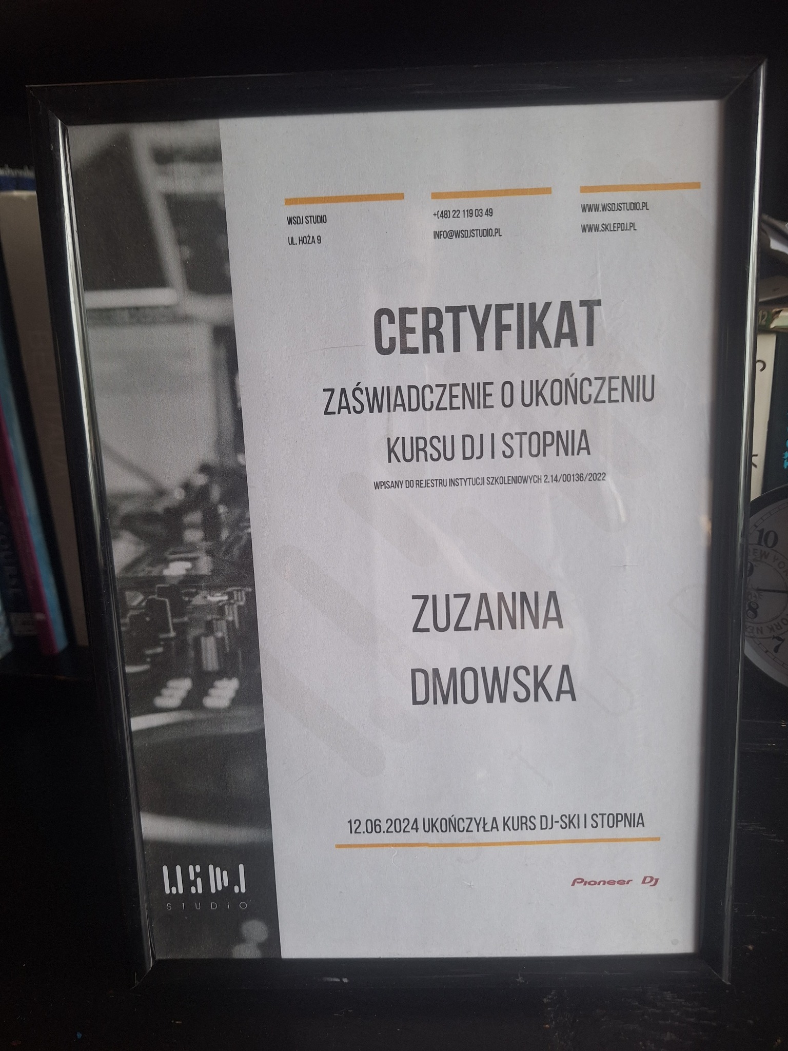 Kurs DJ-ski I stopnia (WSDJ Studio)