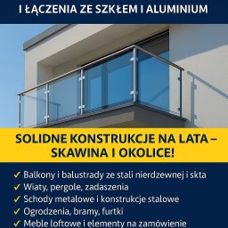 Balustrady nierdzewne Skawina 1
