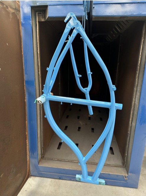 Malowanie proszkowe ram rowerowych